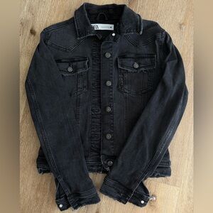 Zara Black Denim Jacket